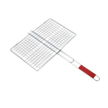Vague Barbeque Grill with Wooden Handle 30 x 40 x 60 cm