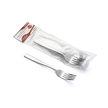 Vague Vero Stainless Steel Dessert Fork - 6 Pcs Set
