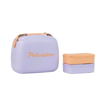 Polarbox 6L Summer Pop Cooler Bag with 2 Containers Lilac & Sorbet