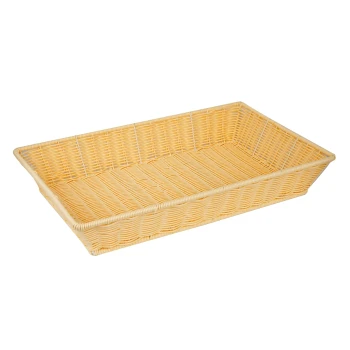 Vague Rattan Rectangular Basket