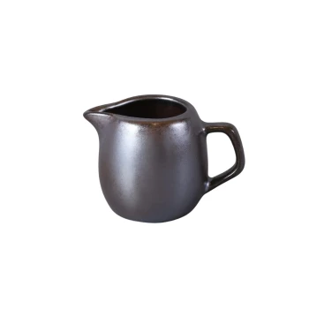 Porceletta Rustic Porcelain Reactive Glaze Porcelain Creamer with Handle