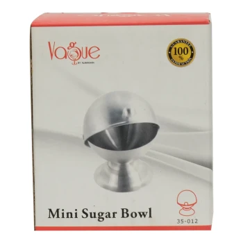 Vague Stainless Steel Mini Sugar Bowl 6.5 x 8.5 cm