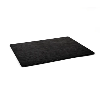 Vague Melamine Black Slate Plate GN 1/2