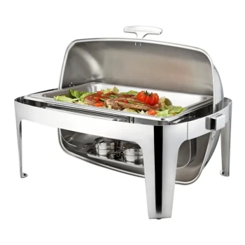 Sunnex Elite Stainless Steel Roll-Top chafing Dish 74 cm x 50 cm x 31.5 cm