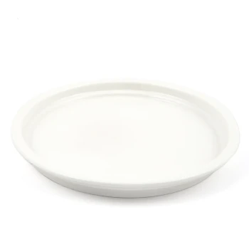 Porceletta Ivory Porcelain Rim Stackable Plate 23 cm
