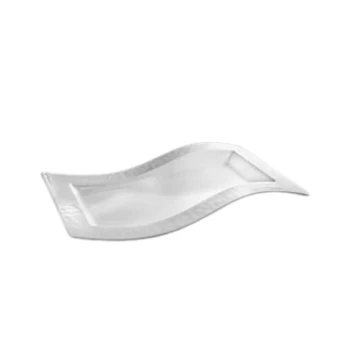 Vague White Melamine Platter