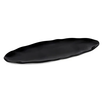 Vague Melamine Oval Wavy Edge Serving Platter 24"
