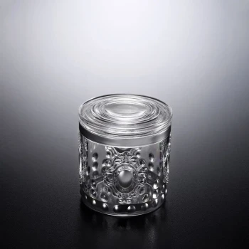Vague Acrylic Silver Jar