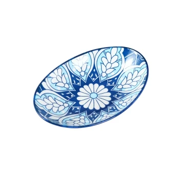 Che Brucia Mosaic Design Oval Bowl