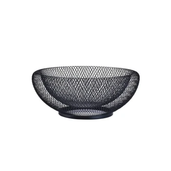 Black Double Layer Fruit Basket