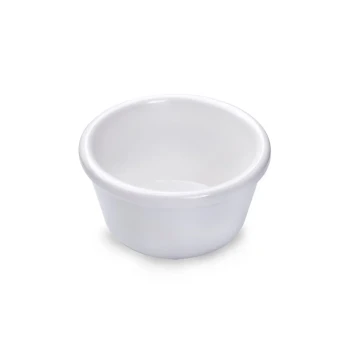 Vague White Melamine Ramekin 8.5 cm x 4.6 cm