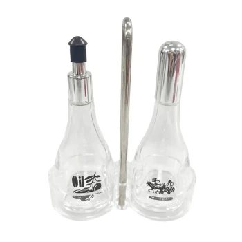 Transparent Glass Oil & Vinegar Set