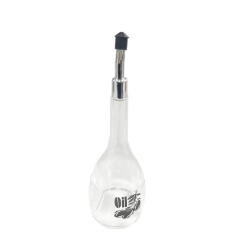 Transparent Glass Oil Bottle 200 ml