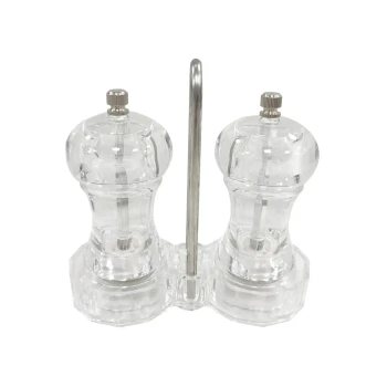 Transparent Acrylic Salt & Pepper Grinder 14.2 cm x 6.4 cm x 14 cm