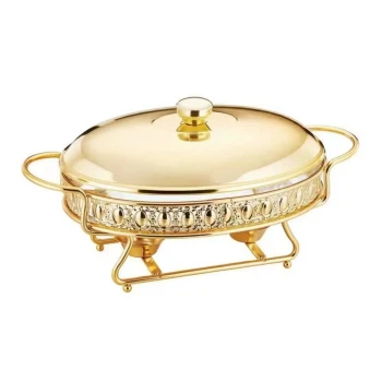 Stainless Steel Oval Food Warmer 2.5 Liter