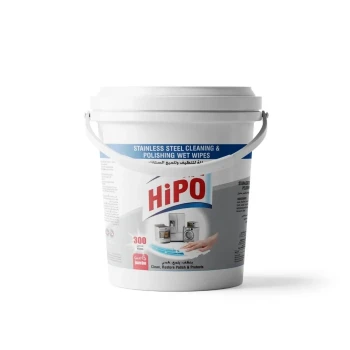 HiPO Stainless Steel Cleaning & Polishing 300 Wet Wipes