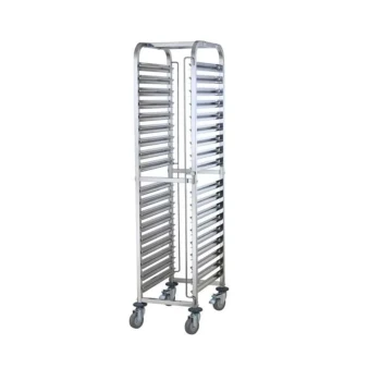 Vague Stainless Steel 1/1 Single Line Tray Trolley