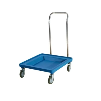 Jiwins Plastic Rack Trolley with Handle Blue