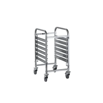 Jiwins 6 Piece 2/1 GN pans 6-Tier Rack trolley 59 x 67 x 95 cm
