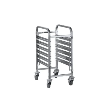 Jiwins 6 Piece 1/1 GN pans 6-Tier Rack trolley 38 x 55 x 95 cm