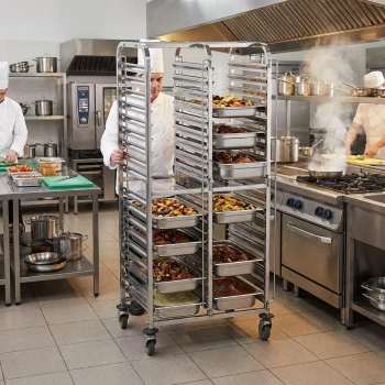 Jiwins 32 Piece 1/1 GN Pan Double row rack trolley 74 x 55 x 173 cm