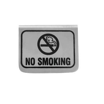 Vague Stainless Steel No Smoking Signage