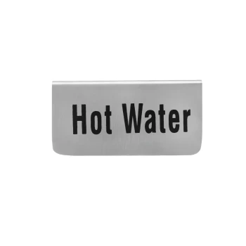 Vague Stainless Steel Hot Water Signage