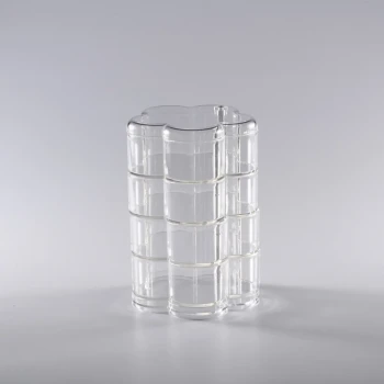 Vague Acrylic 4 Layers Flower Shape Serving Stand