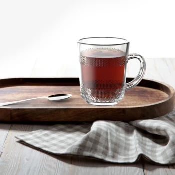City Glass 3 Piece Bolivia Glass Tea Mug 220 ml Set