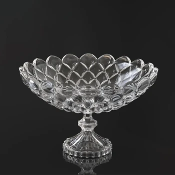 City Glass Capitone Glass Fruit Bowl 30 cm