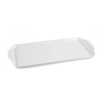 Vague Melamine Rectangular Tray with Handle 33 cm