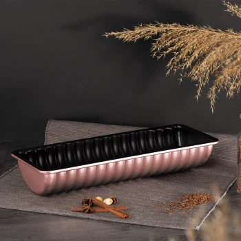 Berlinger Haus Ribbed Loaf Pan For Bread I-Rose Collection
