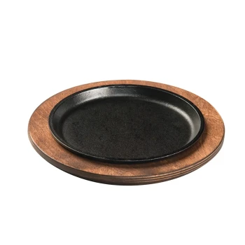 Lodge 7.25 Inch Round Walnut Wood Underliner
