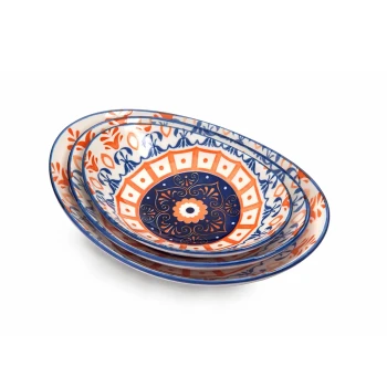 Che Brucia Henna Design Oval Plate