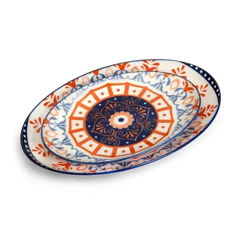 Che Brucia Henna Design Oval Bowl