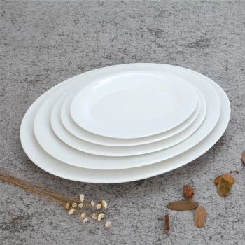Porceletta Ivory Porcelain Oval Serving Plate