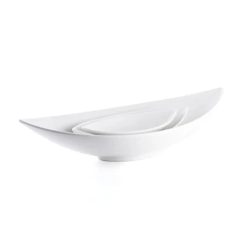 Porceletta Ivory Porcelain Boat Bowl