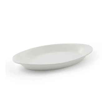Porceletta Ivory Porcelain Rim Oval Platter