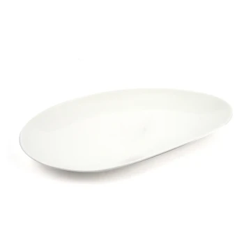 Porceletta Ivory Porcelain Medium Oval platter