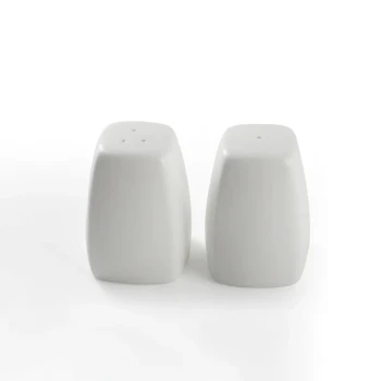 Porceletta Ivory Porcelain Salt Shaker coup shape