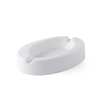 Porceletta Ivory Porcelain Oval Ashtray 5"