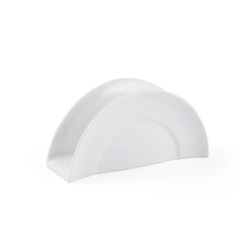 Porceletta Ivory Porcelain Napkin Holder 5"