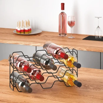 Metaltex Hexagon Lava Wine Rack - 10 Bottles