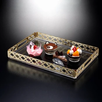 Vague Acrylic Serving Laser Cut Serving Tray
