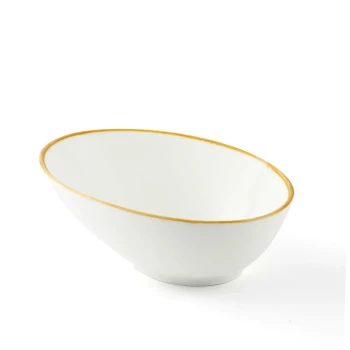 Porceletta Mocha Porcelain Boat Bowl 18 cm