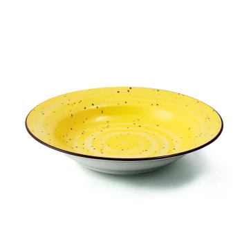 Porceletta Color Glaze Porcelain Soup Plate