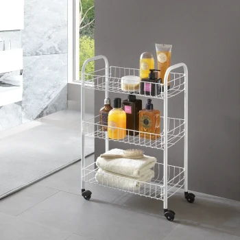Metaltex Siena 3 Tier Rolling Cart