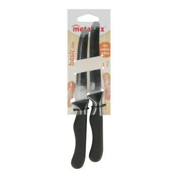 Metaltex Basic Line Set of 2 Table Knives 22 cm