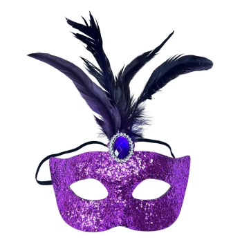 Masquerade Eye Masks, Purple - Party Favor