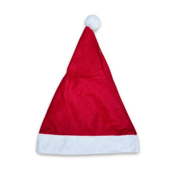12pcs Classic Santa Hat, Red Christmas Hat